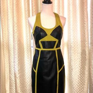 Nicole Miller Artelier Leather Dress